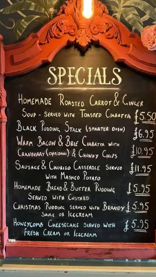 Food Specials Board Clear